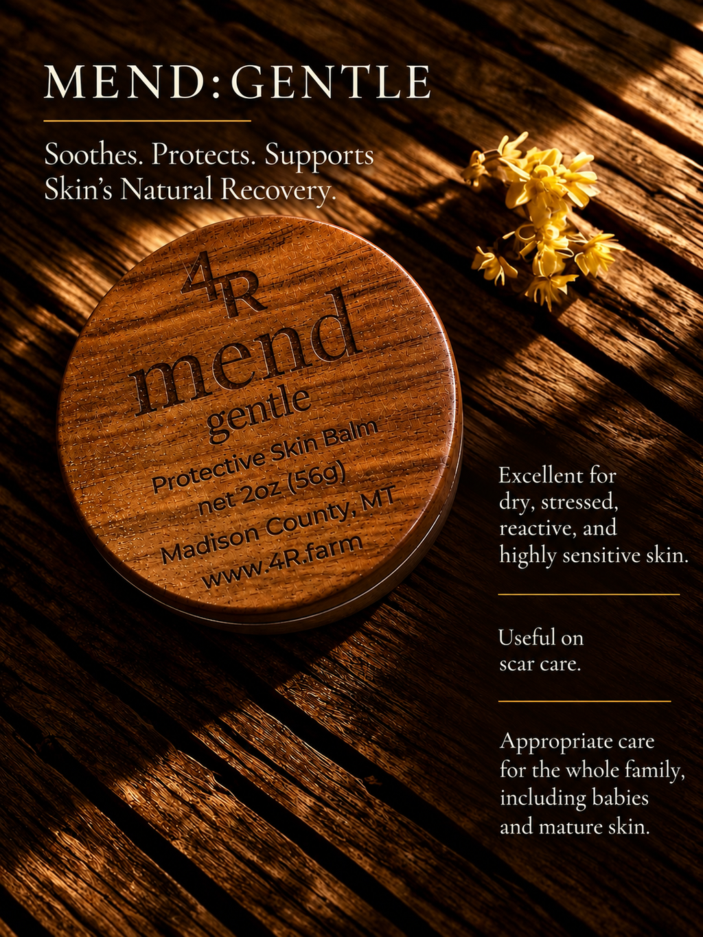 MEND GENTLE protective balm for dry, stressed, and highly sensitive skin