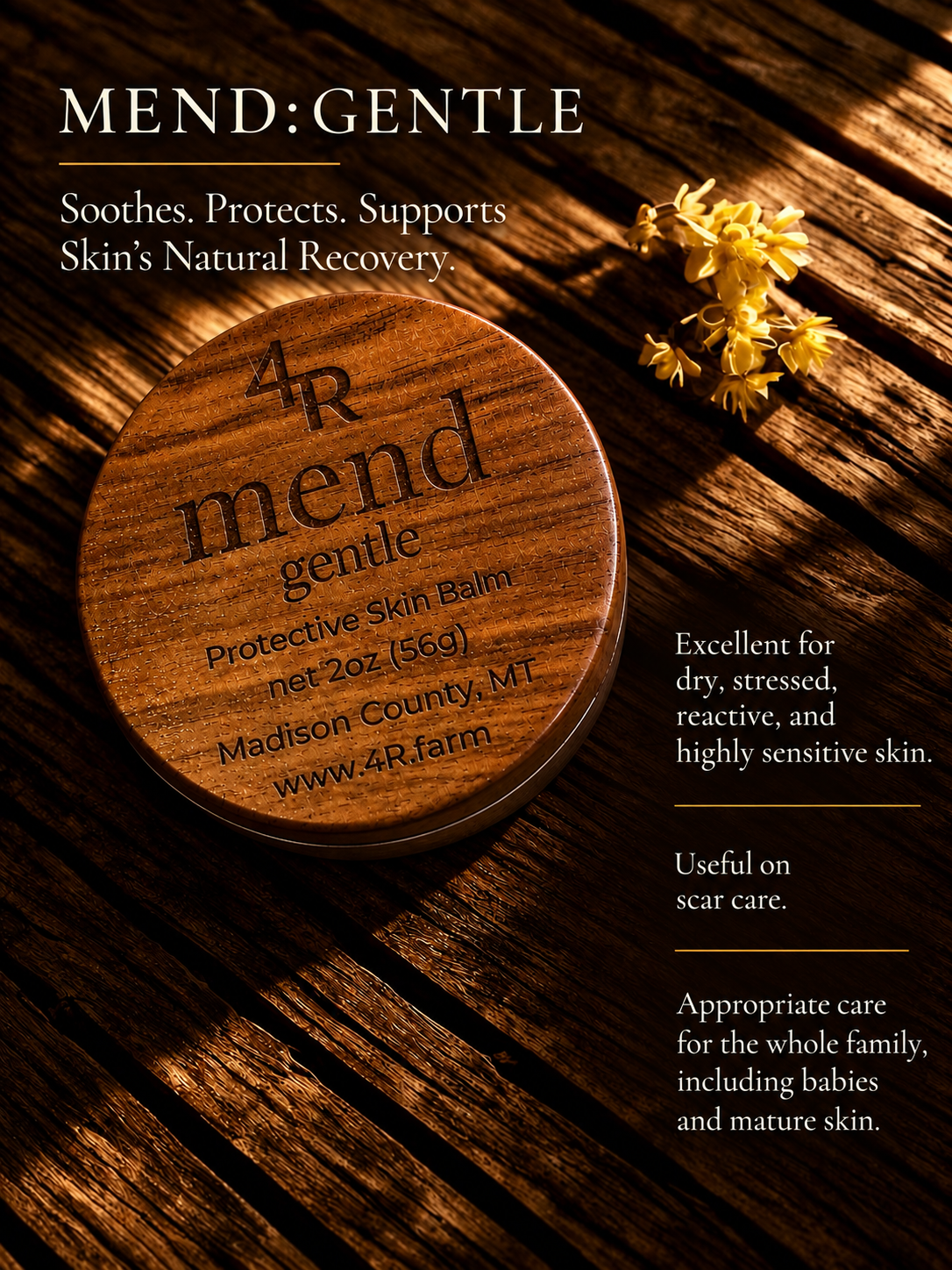 MEND GENTLE protective balm for dry, stressed, and highly sensitive skin