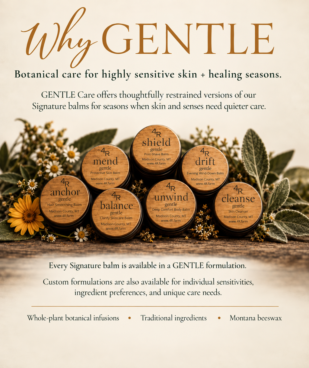 Why GENTLE: botanical balm care for highly sensitive skin and restorative seasons