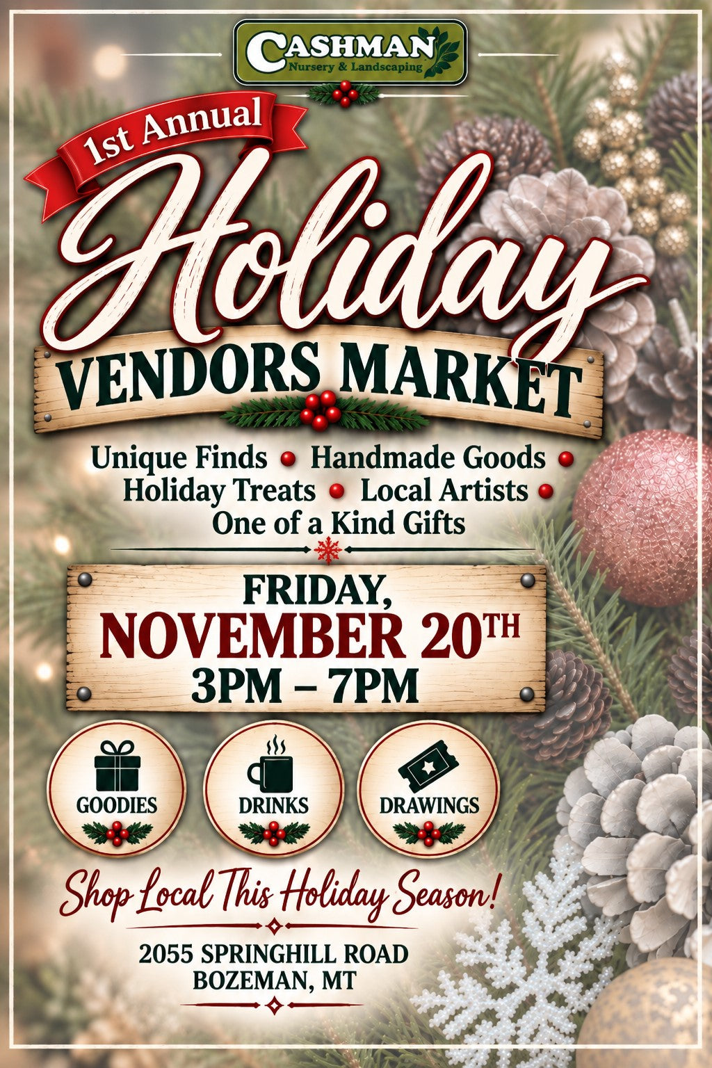 Cashman Nursery Holiday Vendors Market